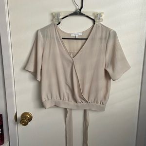 Tie back wrap top